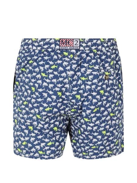 Slip de baie Mc2 Saint Barth cu imagine albastru