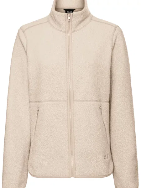 JACK WOLFSKIN Jachetă fleece funcțională LITE CURL' bej