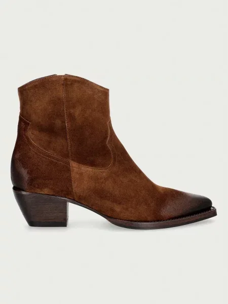 Billi Bi kavbojski škornji semiš Arabica babysilk suede rjava