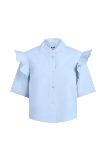 Scurt cămașă Moschino cu volane albastru