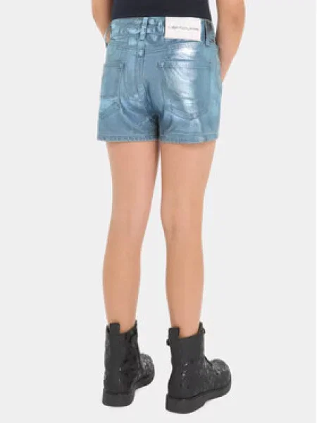 Šortky z materiálu Calvin Klein Jeans modré