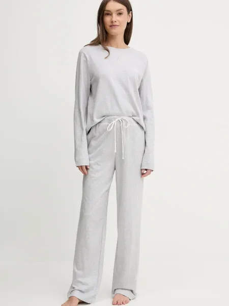 Пижама Lauren Ralph Lauren дамска от сиво