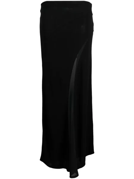 Fusta maxi Calvin Klein drapată negru