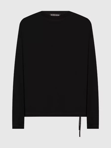 Лонгслив Ann Demeulemeester с надписями черный
