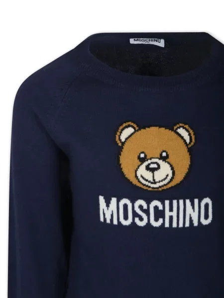 Sweter dziecięcy Moschino niebieski