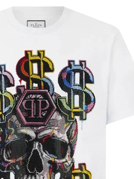 Tricou Philipp Plein alb
