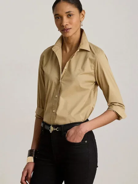 Lauren Ralph Lauren cămașă pentru femei cu bej