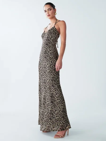 BWLDR Rochie de seară Alra bej / maro negru