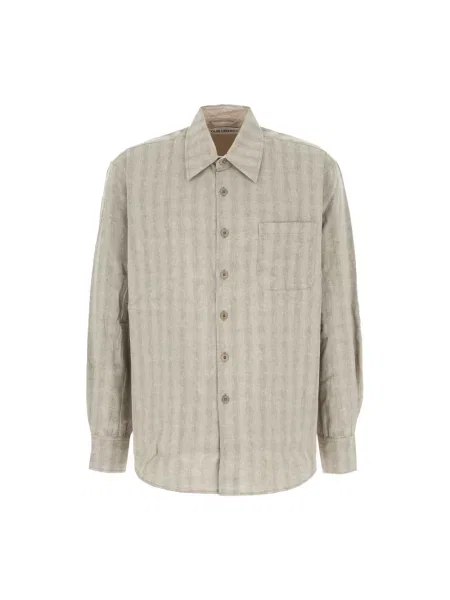 Koszula w kratkę Our Legacy beżowa