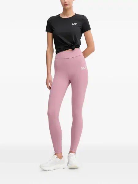 Μπλούζα Ea7 Emporio Armani με αυτόγραφο μαύρο