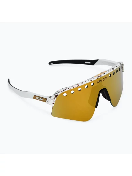 Oakley Akcesoria unisex Żółty ONE SIZE Żółte okulary przeciwsłoneczne z dużymi soczewkami białe