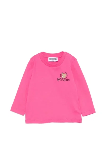 Koszulka dziecięca Moschino różowa