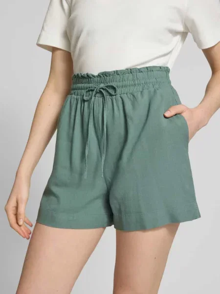Szorty o luźnym kroju z mieszanki i lnu model ‘MYMILO’ Vero Moda