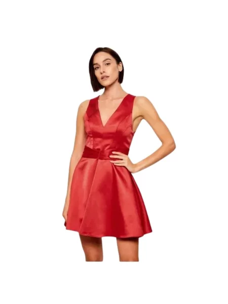 Sukienka mini Elisabetta Franchi w piórka czerwona
