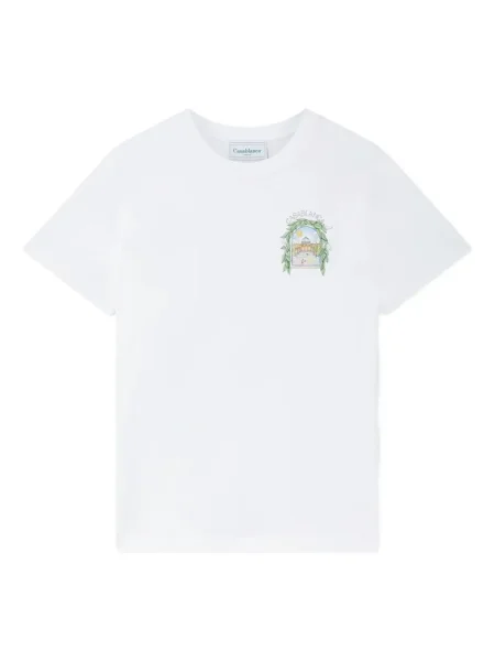 Grafic tricou Casablanca cu imagine alb
