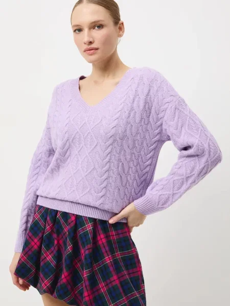 Пуловер Medicine розово от топла материя виолетово