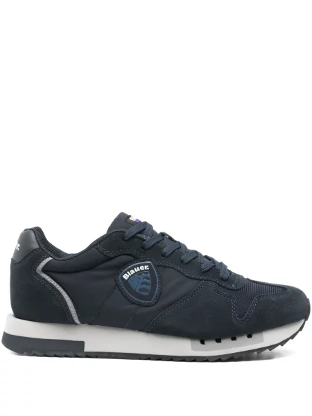 Sneakerși Blauer cu autograf albastru