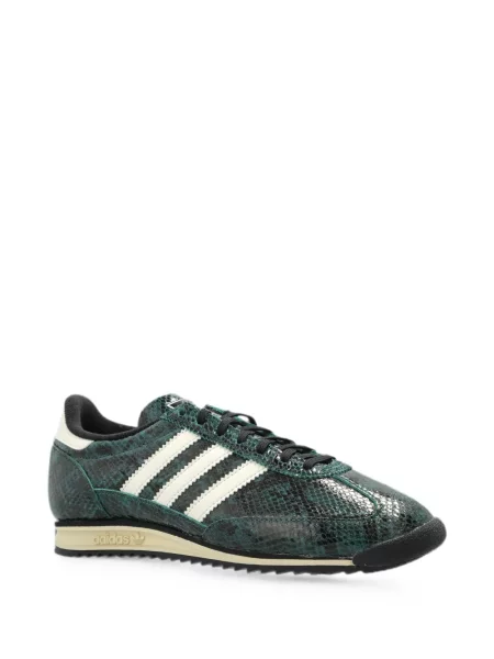 Tricou Adidas cu broderie cu dungi alergare negru