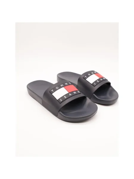 Tommy Jeans Papucs Pool Slide Ess Fekete kék