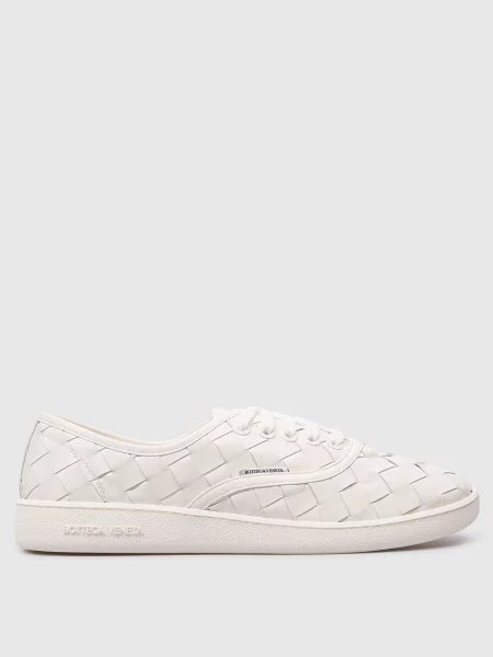 Кожаные кеды Bottega Veneta белые