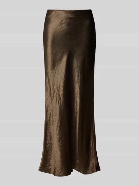 Długa spódnica z zamkiem błyskawicznym model ‘Vesatie’ Hugo Boss brązowa