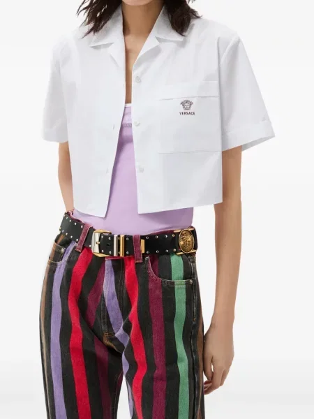 Cămașă Versace din poplin alb