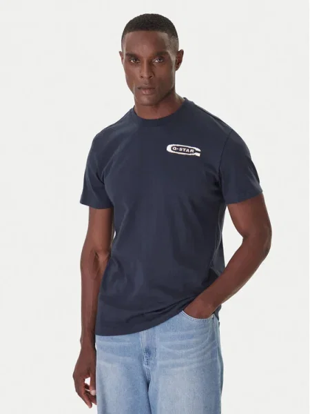 Тениска G-star Raw черно