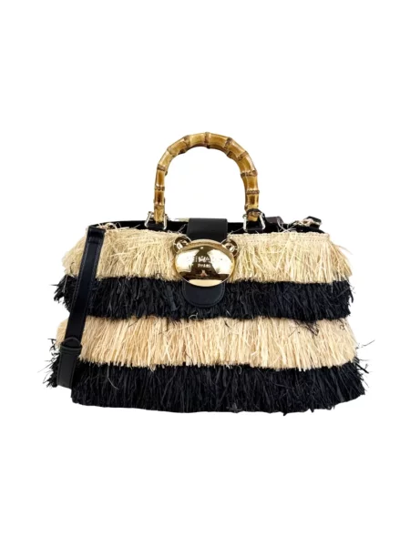 Torba Rue Madam z frędzli bambusowa