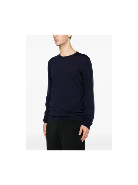 Sweter Roberto Collina niebieski