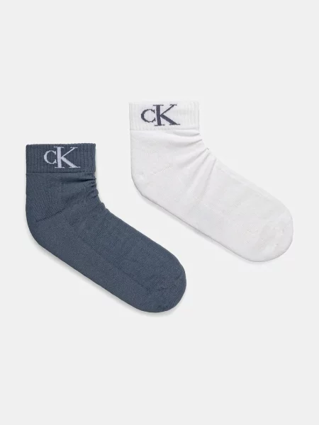 Чорапи Calvin Klein Jeans 2 чифта синьо