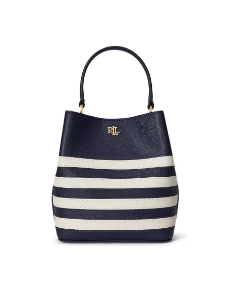 Ročna torba LAUREN RALPH LAUREN Mornarsko modra