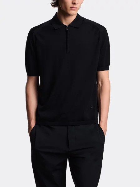 Поло Emporio Armani черное