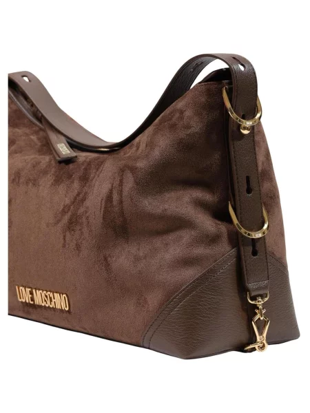 Geantă Love Moschino din piele maro