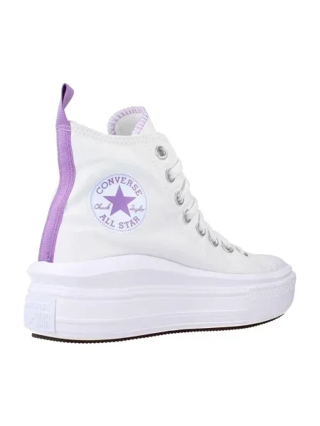 Pantofi Converse cu platformă alb