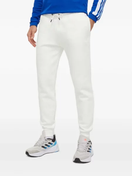 Pantaloni Guess alergare cu autograf cu cordon alb