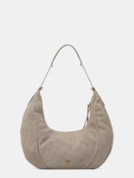 Pinko torebka zamszowa szary