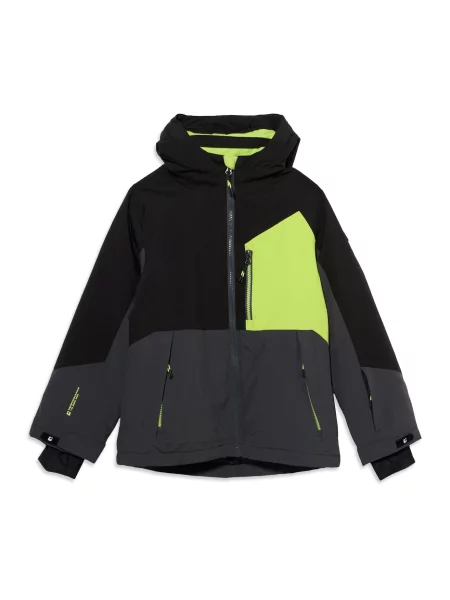 KILLTEC Geacă sport gri metalic / verde deschis negru