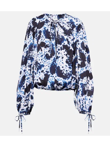 Bluză Dries Van Noten cu imagine alb