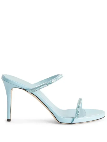 Сандали Giuseppe Zanotti с кристали синьо