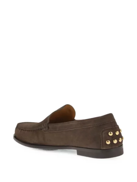 Pantofi loafer Tod's din piele de căprioară maro