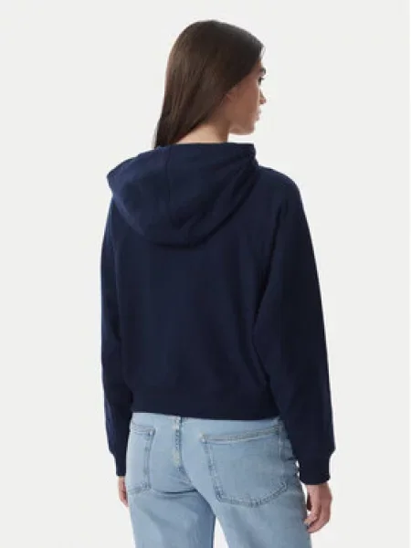 Tommy Jeans Jopa Flag Mornarsko Boxy Fit modra