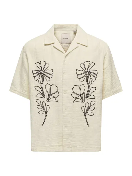 Only & Sons Košile ONSJACKSON černá bílá