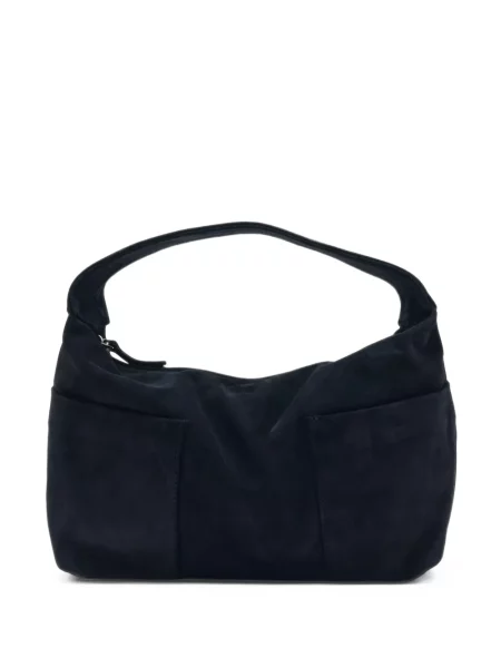 Geantă shopper Gimaguas din piele de căprioară albastru