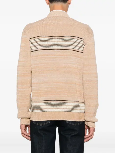 Pulover Valentino Garavani cu broderie cu dungi