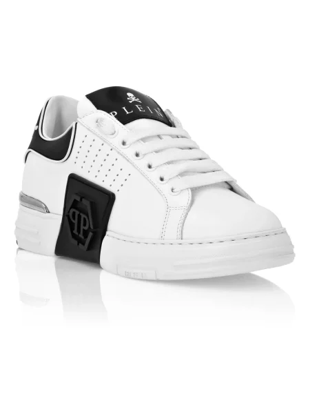 Sneakersy Philipp Plein skórzane białe