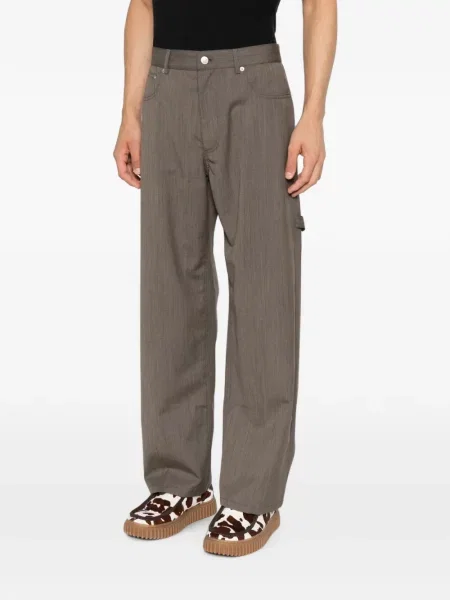 Cu centură pantaloni Moschino maro