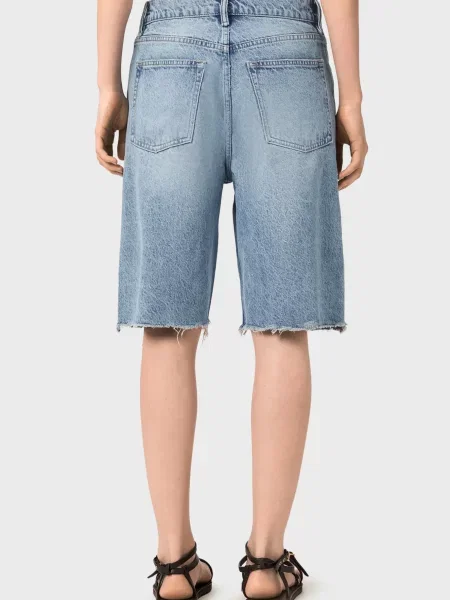 Джинсовые шорты Allsaints голубые