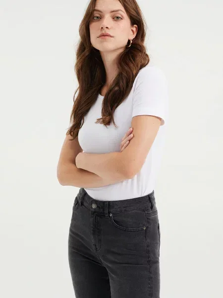 WE Fashion Tricou alb