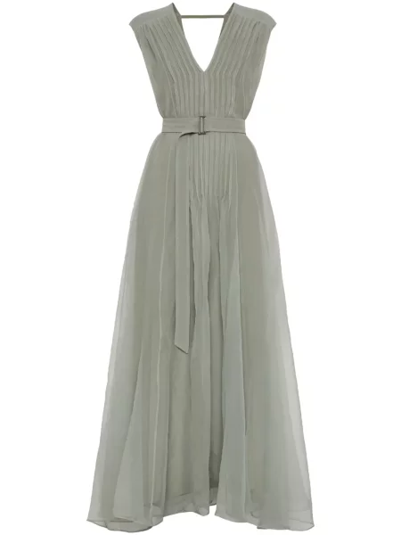Rochie plisată Brunello Cucinelli plisat de costum verde