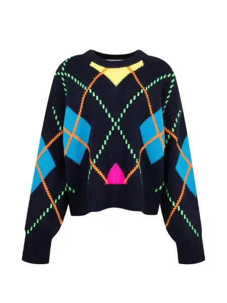 Džemper Mira Mikati sa argyle uzorkom plava